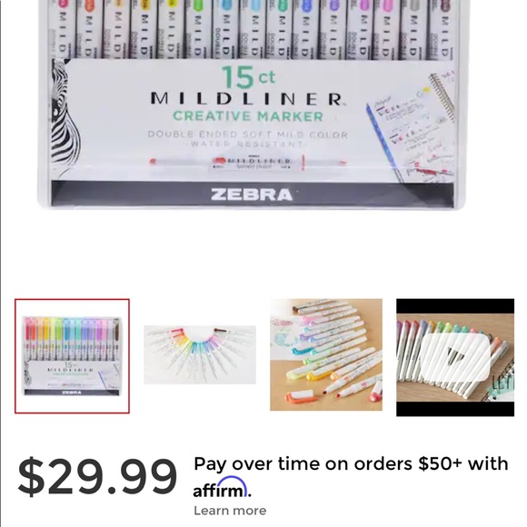 BNIB Zebra Mildliner Creative Marking Tool - Picture 9 of 11